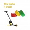 Zestaw 50x Taśmy oznaczeniowe + wózek
