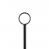 Słupek stalowy wbijany czarny z obręczą 150 cm