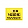 Teren rozbiórki wstęp zabroniony