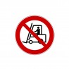 Znacznik 5s "Zakaz ruchu urządzeń do transportu poziomego"