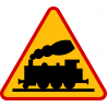 A-10 Przejazd kolejowy bez zapór - znak drogowy ostrzegawczy