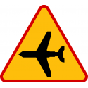 A-26 Lotnisko - znak drogowy ostrzegawczy