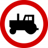 B-6 Zakaz wjazdu ciągników rolniczych - znak drogowy zakazu
