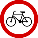 B-9 Zakaz wjazdu rowerów - znak drogowy zakazu