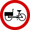 B-11 Zakaz wjazdu wózków rowerowych - znak drogowy zakazu
