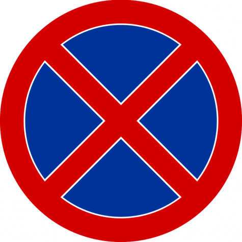 B-36 Zakaz zatrzymywania się - znak drogowy zakazu