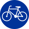 C-13 Droga dla rowerów - znak drogowy nakazu