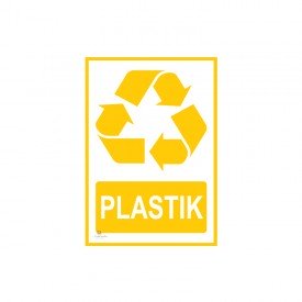 Tabliczka segregacja odpadów PLASTIK